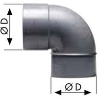 Crearplast - pvc-ellbogen m - h DE40 90 CMH-106 200500 von CREARPLAST