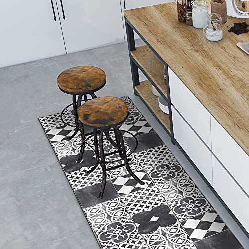 CREARREDA Teppich Läufer, Küchenläufer Vinyl rutschfest und waschbar, 100% Made in Italy Tepiche für Wohnzimmer, Küche von CREARREDA