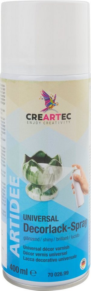CREARTEC Bastelkleber Klarlack-Spray Universal-Decorlack-Spray, 400 ml von CREARTEC