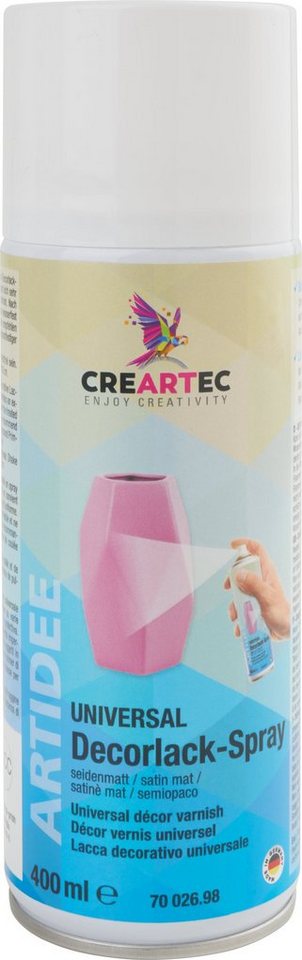 CREARTEC Bastelkleber Klarlack-Spray Universal-Decorlack-Spray, 400 ml von CREARTEC