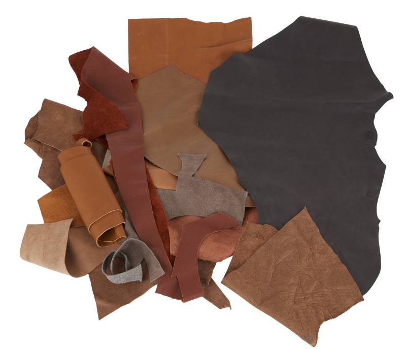 CREARTEC Bastelnaturmaterial Lederreste, 1kg von CREARTEC