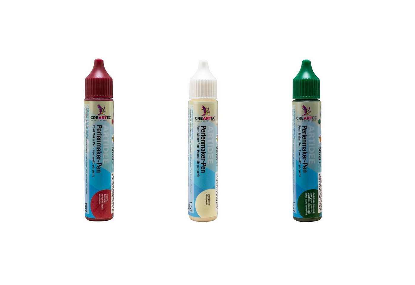 CREARTEC Bastelperlen Perlenmaker Set Traditionelles Weihnachten - 30ml je Farbe, zum Gestalten von dekorativen 3D Farbperlen - Made in Germany CREARTEC Bastelperlen Perlenmaker Set Traditionelles Weihnachten - 30ml je Farbe, zum Gestalten von dekorativen 3D Farbperlen - Made in Germany von CREARTEC
