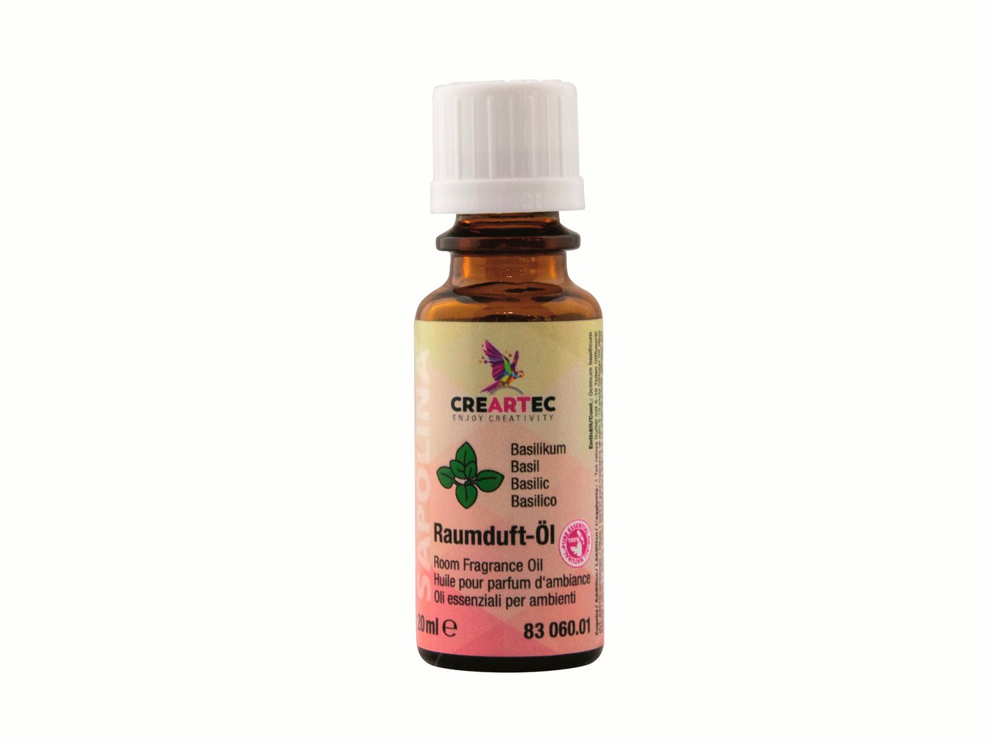 CREARTEC Duftöl 8306001, Raumduftöl - Basilikum - 20ml -, zum Wohlfühlen und Entspannen - Made in Germany CREARTEC Duftöl 8306001, Raumduftöl - Basilikum - 20ml -, zum Wohlfühlen und Entspannen - Made in Germany von CREARTEC