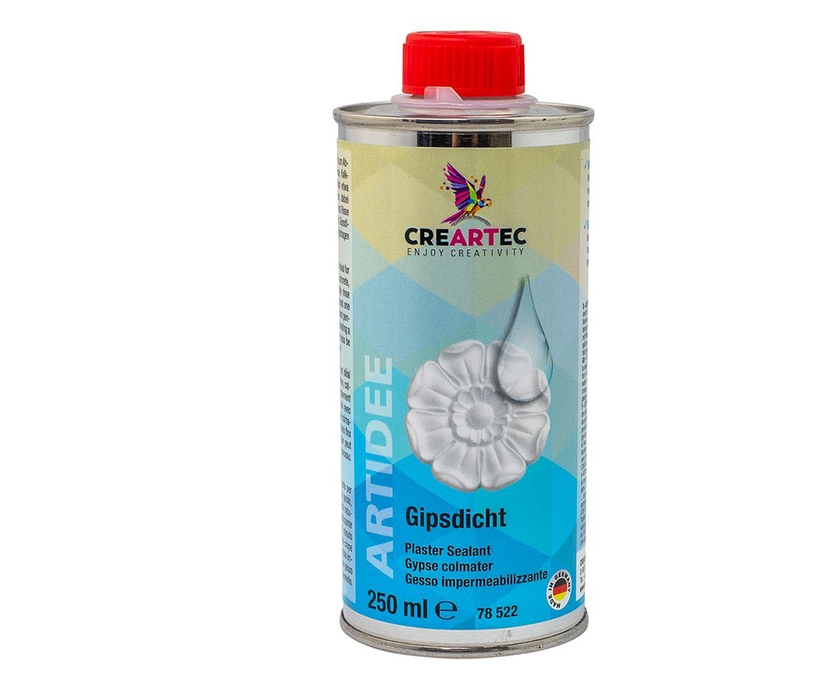 CREARTEC Gipsdicht - zur Versiegelung für Gipsoberflächen - 250ml Imprägnierspray, Zum Abdichten von Gips und gipshaltigen Gegenständen - Made in Germany CREARTEC Gipsdicht - zur Versiegelung für Gipsoberflächen - 250ml Imprägnierspray, Zum Abdichten von Gips und gipshaltigen Gegenständen - Made in Germany von CREARTEC