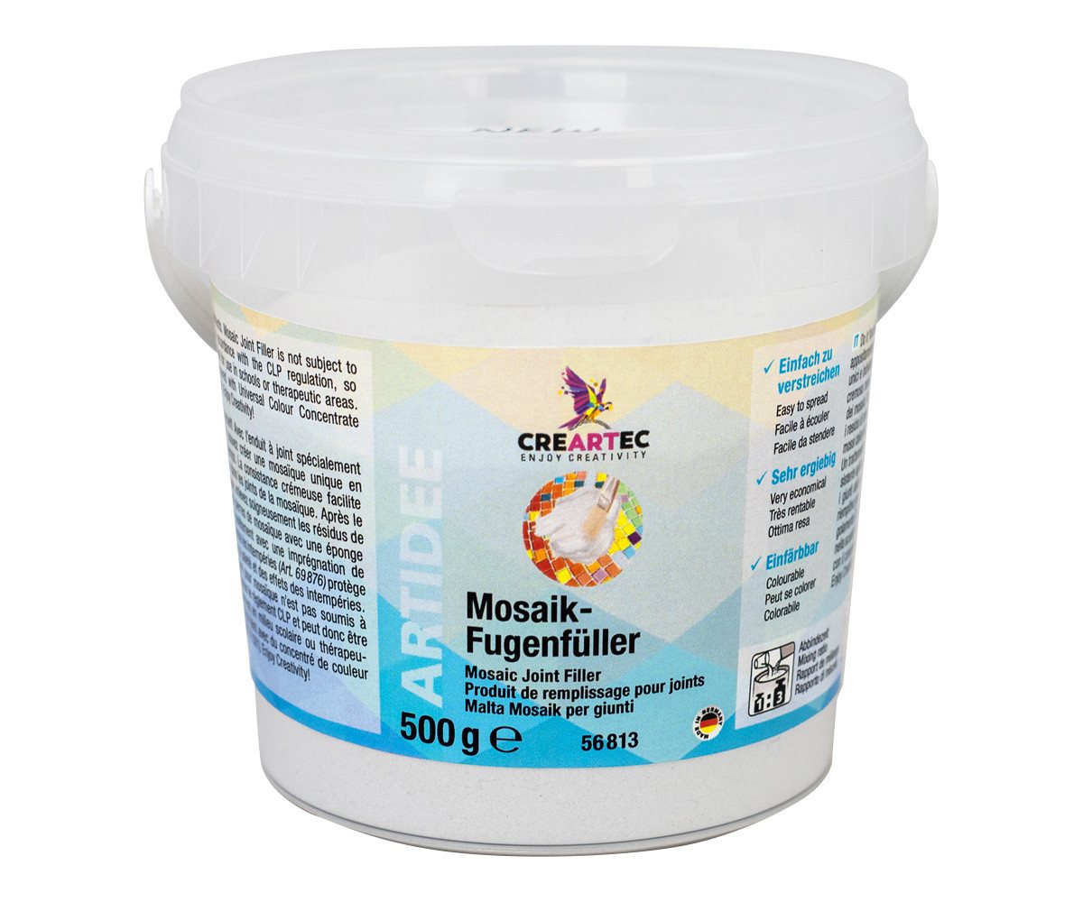 CREARTEC Klebstoff Mosaik Fugenfüller Weiß - 500g, zum Ausbessern unschöner Fugen - Made in Germany CREARTEC Klebstoff Mosaik Fugenfüller Weiß - 500g, zum Ausbessern unschöner Fugen - Made in Germany von CREARTEC