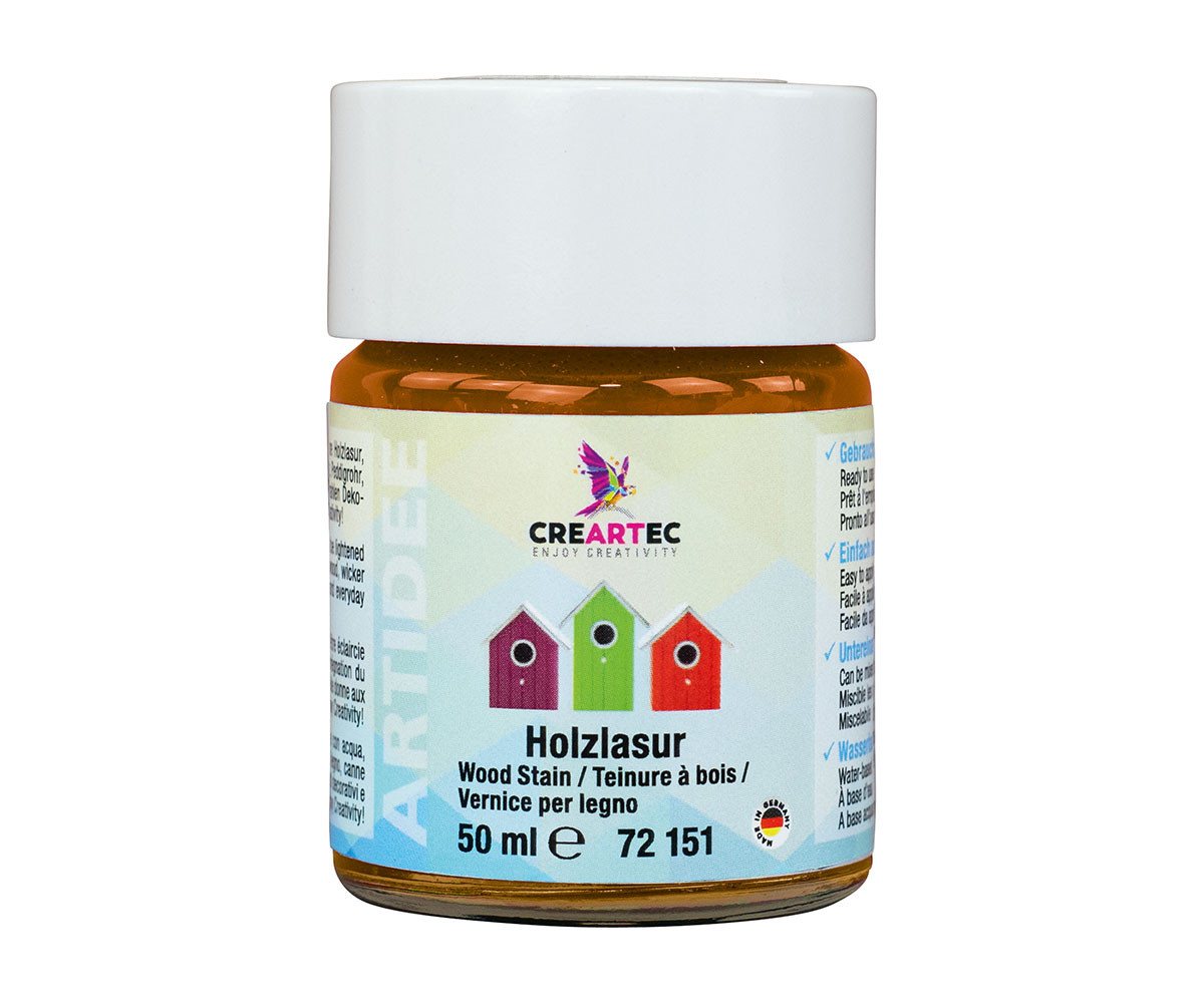 CREARTEC Lasur Holzlasur Orange - 50ml - für verschiedene Materialien, zum Imprägnieren und Lasieren von vielen Objekten - Made in Germany CREARTEC Lasur Holzlasur Orange - 50ml - für verschiedene Materialien, zum Imprägnieren und Lasieren von vielen Objekten - Made in Germany von CREARTEC