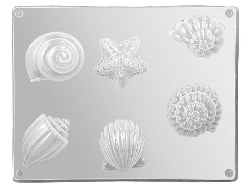 CREARTEC Modellierwerkzeug Gießform Muscheln, 5 Motive von CREARTEC