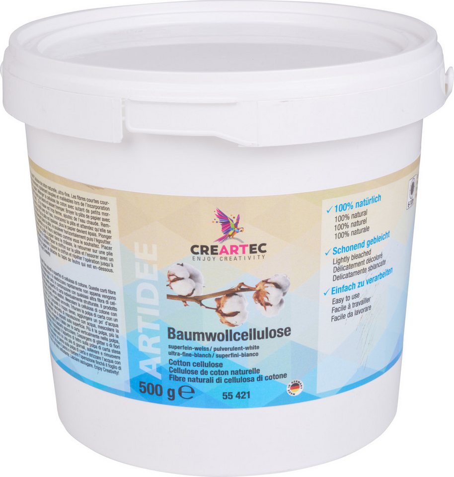 CREARTEC Papierdekoration, 500g, weiß, superfein von CREARTEC