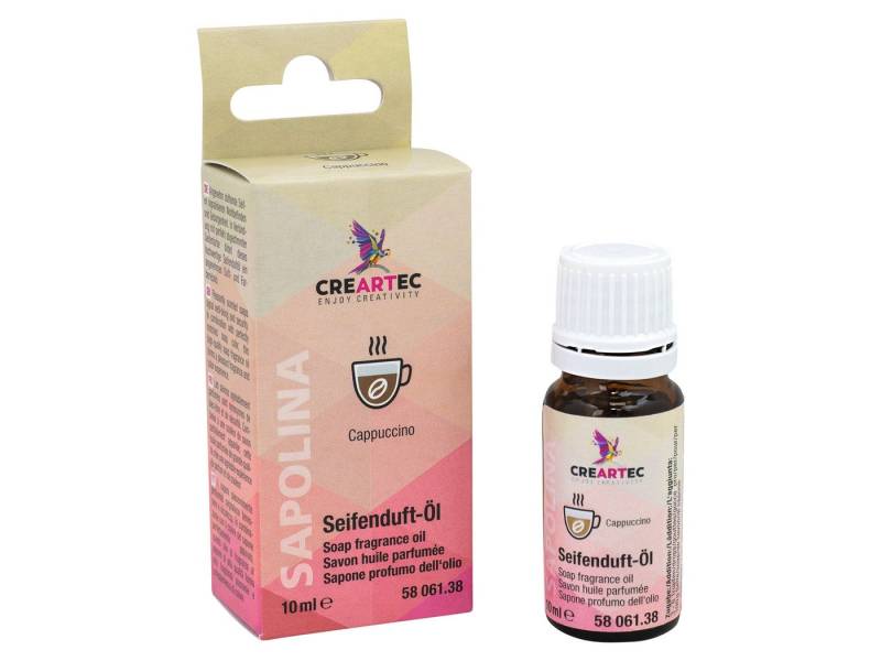 CREARTEC Seifenduftöl Sapolina Duft Cappuccino - 10ml -, zur Herstellung von frisch riechender Seife - Made in Germany von CREARTEC