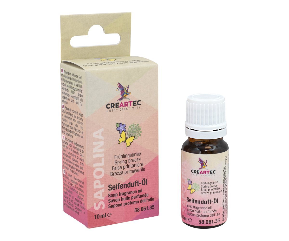 CREARTEC Seifenduftöl Sapolina Duft Frühlingsbriese - 10ml -, zur Herstellung von frisch riechender Seife - Made in Germany CREARTEC Seifenduftöl Sapolina Duft Frühlingsbriese - 10ml -, zur Herstellung von frisch riechender Seife - Made in Germany von CREARTEC