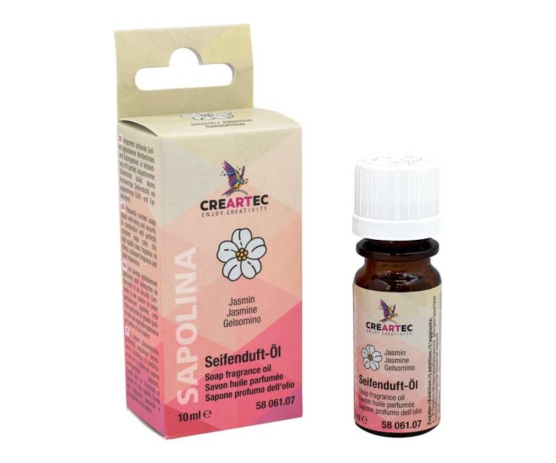 CREARTEC Seifenduftöl Sapolina Duft Jasmin - 10ml -, zur Herstellung von frisch riechender Seife - Made in Germany von CREARTEC