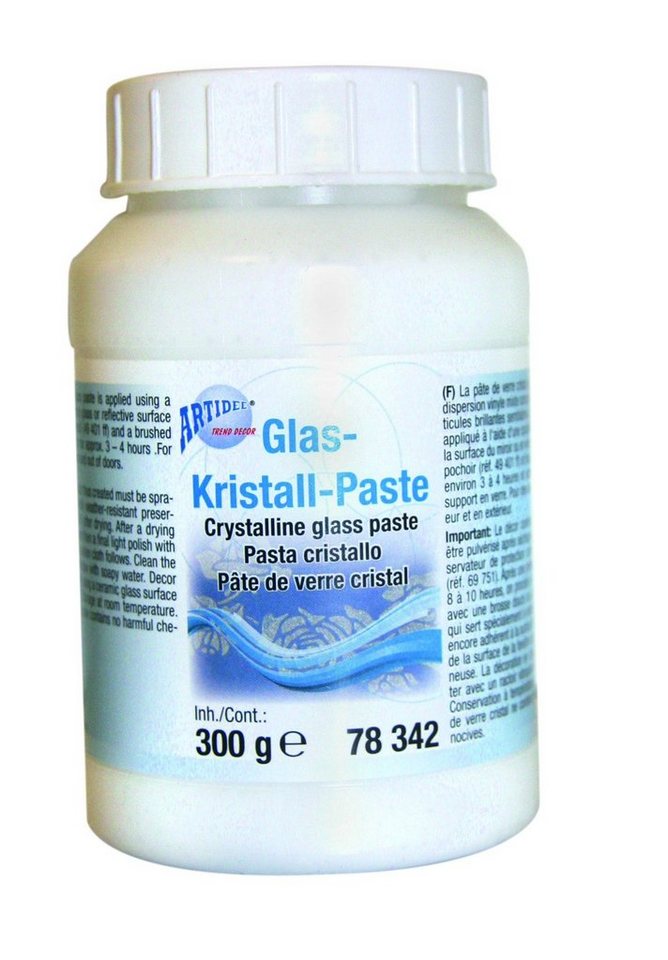 CREARTEC Streudeko Glas Kristall Paste - 300g, zum inszenieren einer realistischen Schneewelt - Made in Germany von CREARTEC