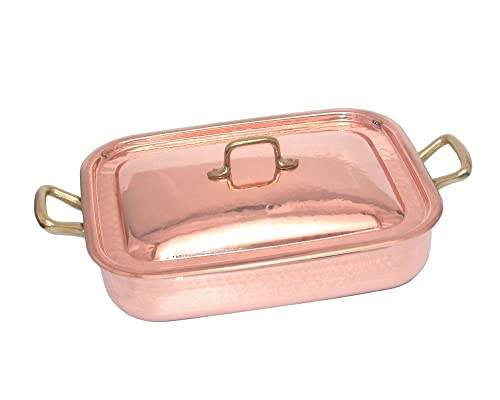 CREARTISTIC – rechteckiges Backblech – Profi-Backblech aus verzinntem Kupfer – Backblech 32 x 25 cm – Backblech mit 2 x 4 cm Griffen – Antihaft-Lasagne-Auflaufform – rechteckige Bratform CREARTISTIC – rechteckiges Backblech – Profi-Backblech aus verzinntem Kupfer – Backblech 32 x 25 cm – Backblech mit 2 x 4 cm Griffen – Antihaft-Lasagne-Auflaufform – rechteckige Bratform von CREARTISTIC