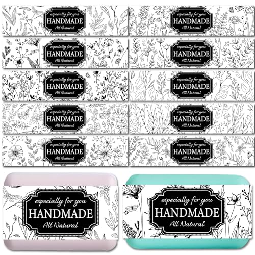 CREATCABIN 100 Stück Blumen Seifenverpackung 10 Stile Strichzeichnung Pflanzen Seifenwickelband Vertikale Seifenanhänger Hüllen Mit Tectorial Membran Für Handgemachte Seifenriegel Verpackungs 5x21cm CREATCABIN 100 Stück Blumen Seifenverpackung 10 Stile Strichzeichnung Pflanzen Seifenwickelband Vertikale Seifenanhänger Hüllen Mit Tectorial Membran Für Handgemachte Seifenriegel Verpackungs 5x21cm von CREATCABIN