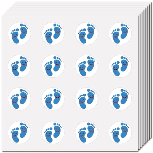 CREATCABIN 128 Stück Fußabdrücke Planer Aufkleber Helm Aufkleber Selbstklebend Wasserfest Rund Punkte Cartoon Aufkleber Großpackung Für Scrapbooking Basteln Kalender Wasserflaschen Laptop Gepäck 2.5cm von CREATCABIN