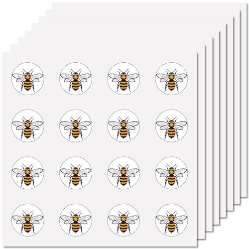CREATCABIN 128 Stück Hummel Planer Aufkleber Helmaufkleber Bienen Abziehbilder Selbstklebend Wasserfest Punkte Cartoon Aufkleber Massenaufkleber Für Scrapbooking Wasserflaschen Gepäck Tasse 2.5cm von CREATCABIN