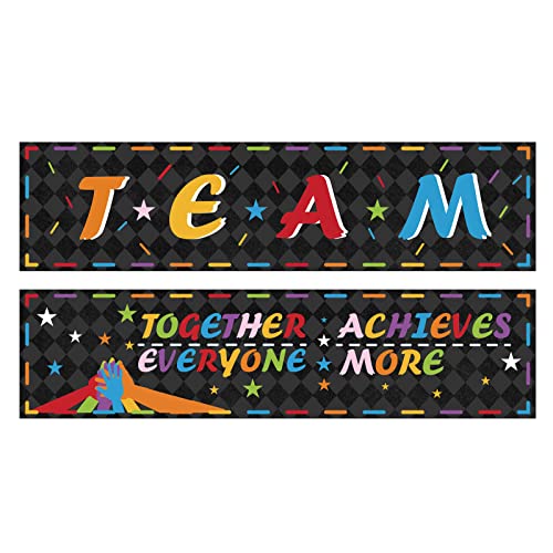 CREATCABIN 2 Stück Klassenzimmer-Banner Team-Motivationsposter Willkommen Zurück Schule Lehrer-Anerkennung Klassenzimmer-Dekorationssets Für Wanddekoration Grundschule Mittelschule Oberschule 100x25cm CREATCABIN 2 Stück Klassenzimmer-Banner Team-Motivationsposter Willkommen Zurück Schule Lehrer-Anerkennung Klassenzimmer-Dekorationssets Für Wanddekoration Grundschule Mittelschule Oberschule 100x25cm von CREATCABIN