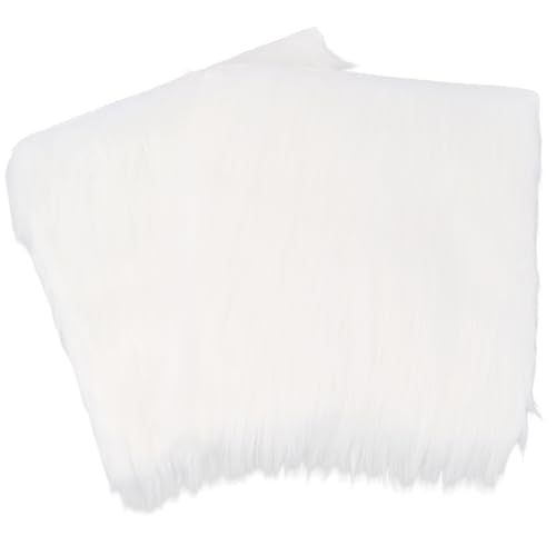 CREATCABIN 2 Stück Kunstfell Teppich Quadratisch Für Schulspinde 30x30cm weiße Flauschige Flächenteppiche Mit Rutschfester Rückseite Für Stuhl Tisch Fotografie Nagel Schreibtisch Fotos Sitzpolster von CREATCABIN