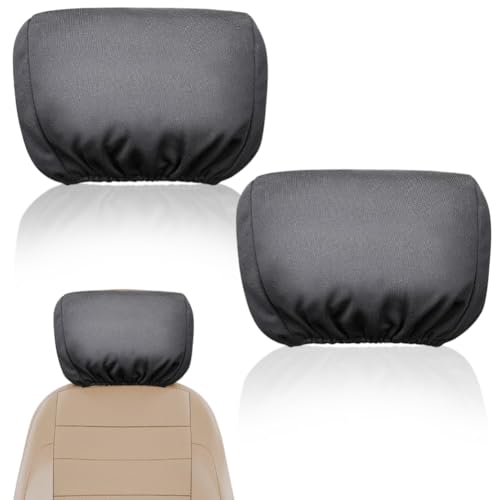 CREATCABIN 2 Stück Universal Kopfstützenbezug Für Autositze Elastischer Atmungsaktiver Kopfstützenschutz Stoff Wiederverwendbar Flexibel Weich Staubschutz Für Meisten Modelle AutosLKWs Grau 27x24cm CREATCABIN 2 Stück Universal Kopfstützenbezug Für Autositze Elastischer Atmungsaktiver Kopfstützenschutz Stoff Wiederverwendbar Flexibel Weich Staubschutz Für Meisten Modelle AutosLKWs Grau 27x24cm von CREATCABIN