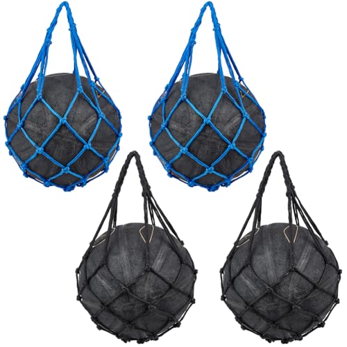 CREATCABIN 2 Stücke Basketballnetz Taschen Fußball Mesh Tasche Polyester Lagerung Sport Ball Halter Tragen Tasche Einzelnen Ball Träger Ausrüstung Taschen für Reifen Volleyball Rugby Blau Schwarz CREATCABIN 2 Stücke Basketballnetz Taschen Fußball Mesh Tasche Polyester Lagerung Sport Ball Halter Tragen Tasche Einzelnen Ball Träger Ausrüstung Taschen für Reifen Volleyball Rugby Blau Schwarz von CREATCABIN