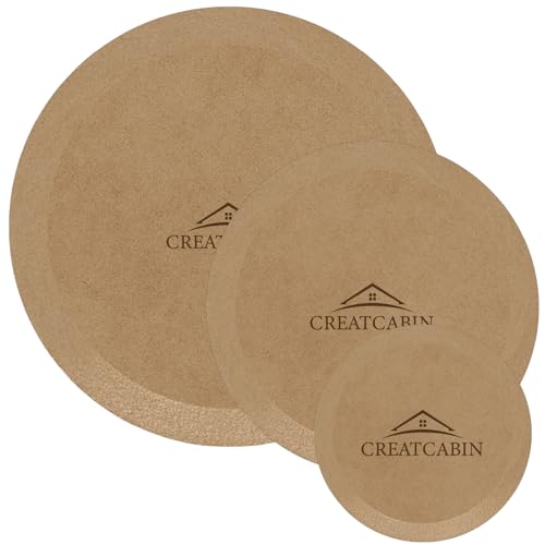 CREATCABIN 3 Stück Runde Keramikplatten Formformen 3 Größen Holz Töpferformen Ton Töpferformwerkzeuge Keramik Schalen Teller Slump Form MDF Töpferformen Für Handbauplatten DIY Bastelbedarf von CREATCABIN
