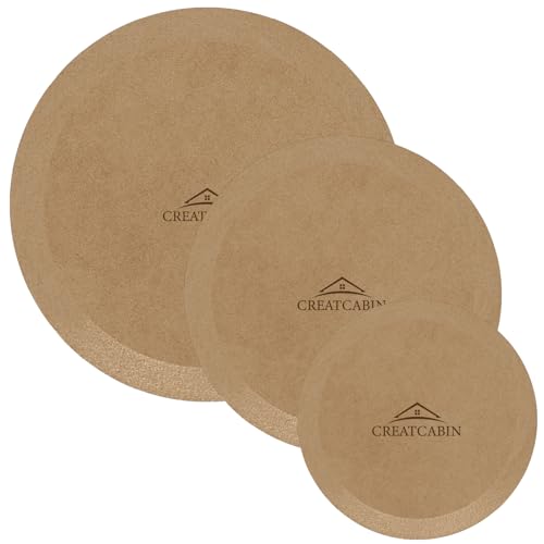 CREATCABIN 3 Stück Runde Töpferformen Keramikplatten Formformen 3 Größen Holz Töpferformen Ton Töpferformwerkzeuge MDF Keramik Schalen Teller Slump Form Für Handbauplatten DIY Bastelbedarf von CREATCABIN