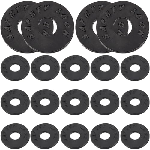 CREATCABIN 30Stück Gitarrengurtschlösser Schwarzer Gummi Gitarrengurtblock Flexibler Gitarrenschutzblock Gurthalter Kunststoff Flaches Rundes Loch 9mm Mit Behältern Für Musikinstrumentenzubehör 25.5mm CREATCABIN 30Stück Gitarrengurtschlösser Schwarzer Gummi Gitarrengurtblock Flexibler Gitarrenschutzblock Gurthalter Kunststoff Flaches Rundes Loch 9mm Mit Behältern Für Musikinstrumentenzubehör 25.5mm von CREATCABIN