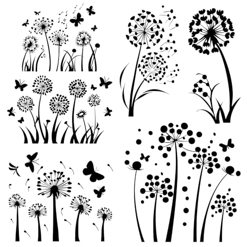 CREATCABIN 4 Stück Löwenzahn Wandaufkleber Blumenaufkleber Wandbilder Aufkleber Löwenzahn Schmetterlinge Wanddekoration Kunst Vinyl Wanddekoration Wasserdicht Entfernbar Für Schlafzimmer Büro 20x29cm CREATCABIN 4 Stück Löwenzahn Wandaufkleber Blumenaufkleber Wandbilder Aufkleber Löwenzahn Schmetterlinge Wanddekoration Kunst Vinyl Wanddekoration Wasserdicht Entfernbar Für Schlafzimmer Büro 20x29cm von CREATCABIN