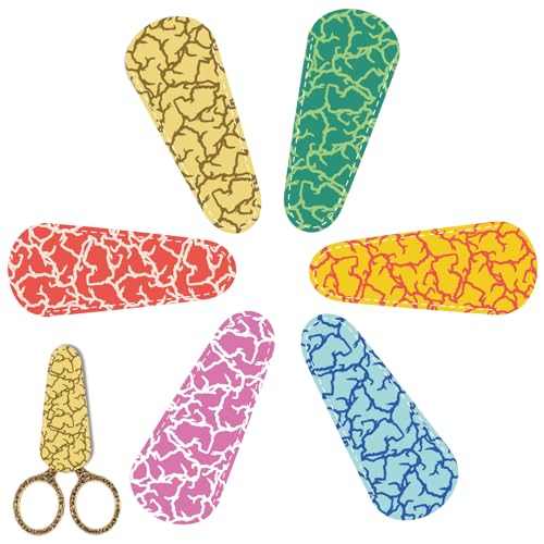 CREATCABIN 6 Stück Scherenhüllen Scherenschutzhüllen Scherenspitzenabdeckungen Sicherheitsriss Nähscheide Aus Kunstleder Tragbare Sammeltaschen Zum Nähen Basteln Gesichtshaartrimmen 2.5x6.5cm CREATCABIN 6 Stück Scherenhüllen Scherenschutzhüllen Scherenspitzenabdeckungen Sicherheitsriss Nähscheide Aus Kunstleder Tragbare Sammeltaschen Zum Nähen Basteln Gesichtshaartrimmen 2.5x6.5cm von CREATCABIN