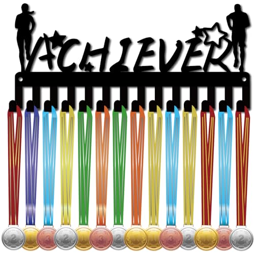 CREATCABIN Achiever Medaillenhalter,Aufhänger,Medaillenständer,Organizer,Metall,Kleines Regal,Laufmedaillenhalter,Ständer,Rahmen,Dekor,Wandmontage,Zum Aufhängen Für,Medaillengewinner,Schwarz,29x13cm CREATCABIN Achiever Medaillenhalter,Aufhänger,Medaillenständer,Organizer,Metall,Kleines Regal,Laufmedaillenhalter,Ständer,Rahmen,Dekor,Wandmontage,Zum Aufhängen Für,Medaillengewinner,Schwarz,29x13cm von CREATCABIN