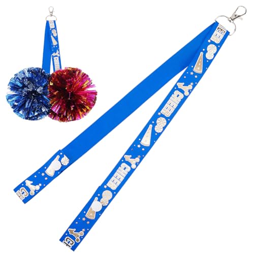 CREATCABIN Blauer Pom Pom Halter Cheer Bogen Halter Rucksack Zubehör Cheer Gurt Mit Cheerleader Tags Pompones Schutzclips Pin Halter Rucksack Dekoration Für Geschenke von Teenager Sportteams 37cm CREATCABIN Blauer Pom Pom Halter Cheer Bogen Halter Rucksack Zubehör Cheer Gurt Mit Cheerleader Tags Pompones Schutzclips Pin Halter Rucksack Dekoration Für Geschenke von Teenager Sportteams 37cm von CREATCABIN