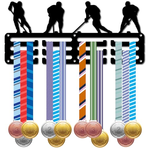CREATCABIN Eishockey Medaillenhalter Aufhänger Medaillen Ausstellungsständer Schwarzes Metall Eisen Kleines Regal Medaillenplaketten Aufhänger Organizer Medaillenrahmen Wandmontage Aufhängen 29x13cm CREATCABIN Eishockey Medaillenhalter Aufhänger Medaillen Ausstellungsständer Schwarzes Metall Eisen Kleines Regal Medaillenplaketten Aufhänger Organizer Medaillenrahmen Wandmontage Aufhängen 29x13cm von CREATCABIN