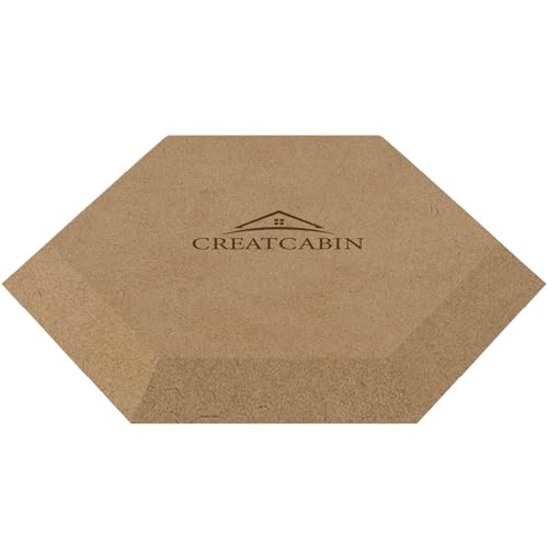 CREATCABIN Formen Keramikplatten Holzformen Für Töpferwaren Formwerkzeuge Für Tontöpferwaren Keramikschalen/Teller Slumpform MDF Töpferformen Handbau Platten DIY Bastelbedarf Sechseckig 20x20cm von CREATCABIN