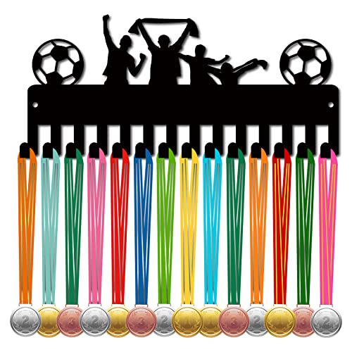 CREATCABIN Fußball-Medaillenaufhänger Medaillenhalter Rack Sport Metall Aufhängen Auszeichnungen Eisen Kleine Halterung Dekor Mit 14 Haken Für Wand Zuhause Abzeichen Rennen Fußball Schwarz 29x13cm CREATCABIN Fußball-Medaillenaufhänger Medaillenhalter Rack Sport Metall Aufhängen Auszeichnungen Eisen Kleine Halterung Dekor Mit 14 Haken Für Wand Zuhause Abzeichen Rennen Fußball Schwarz 29x13cm von CREATCABIN