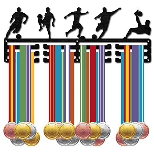 CREATCABIN Fußball-Medaillenhalter Sport-Fußballspieler-Medaillen-Ausstellungsständer Wandhalterung Aufhänger Dekoration Schwarzes Für Spiele Läufer Abzeichenaufbewahrung 3 Reihe Über 60 Medaillen CREATCABIN Fußball-Medaillenhalter Sport-Fußballspieler-Medaillen-Ausstellungsständer Wandhalterung Aufhänger Dekoration Schwarzes Für Spiele Läufer Abzeichenaufbewahrung 3 Reihe Über 60 Medaillen von CREATCABIN