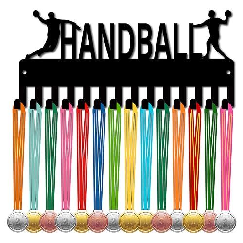 CREATCABIN Handball-Medaillenhalter,Medaillenaufhänger,Präsentationsständer,Sport,Metall,Aufhängen,Auszeichnungen,Eisen,Kleine Halterung,Mit 14 Haken Für Fußball,Gymnastik,Schwimmen,Schwarz,29x13cm CREATCABIN Handball-Medaillenhalter,Medaillenaufhänger,Präsentationsständer,Sport,Metall,Aufhängen,Auszeichnungen,Eisen,Kleine Halterung,Mit 14 Haken Für Fußball,Gymnastik,Schwimmen,Schwarz,29x13cm von CREATCABIN