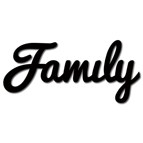 CREATCABIN Holz-Familienschild Wanddekoration Kunstausschnitt Buchstabe Laserschnitt Unvollendet Dekoratives Zubehör Rustikal Für Wohnzimmer Bauernhaus Veranda Schlafzimmer Dekoration 30x13.9cm von CREATCABIN