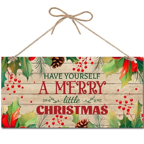 CREATCABIN Holzschild Aufhängen Have Yourself A Merry Little Christmas Weihnachtsschild Holz Dekoration Weihnachtswanddekoration Weihnachtsschild Aufhängen Geschenk Für Weihnachten Zimmer 30x15cm CREATCABIN Holzschild Aufhängen Have Yourself A Merry Little Christmas Weihnachtsschild Holz Dekoration Weihnachtswanddekoration Weihnachtsschild Aufhängen Geschenk Für Weihnachten Zimmer 30x15cm von CREATCABIN
