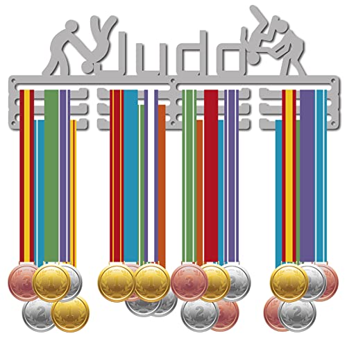 CREATCABIN Judo Metall Medaillen Halter Medaille Display Hanger Rack Sports Athlete Awards Rack Wandhalterung Dekor Rahmen Case Winner Geschenke für Rennen Gymnastik Läufer Laufen Silber 15.7x5.9 Zoll CREATCABIN Judo Metall Medaillen Halter Medaille Display Hanger Rack Sports Athlete Awards Rack Wandhalterung Dekor Rahmen Case Winner Geschenke für Rennen Gymnastik Läufer Laufen Silber 15.7x5.9 Zoll von CREATCABIN