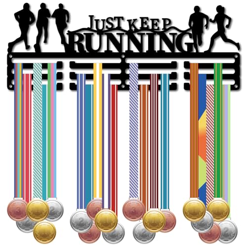 CREATCABIN Medaillenhalter Für Läufer Marathon Medaillenaufhänger Anzeige Sportlern Schwarzer Metallrahmen Aufhängen Auszeichnungen Wandhalterung Für Sportmedaillengewinner 40x15cm Just Keep Running CREATCABIN Medaillenhalter Für Läufer Marathon Medaillenaufhänger Anzeige Sportlern Schwarzer Metallrahmen Aufhängen Auszeichnungen Wandhalterung Für Sportmedaillengewinner 40x15cm Just Keep Running von CREATCABIN