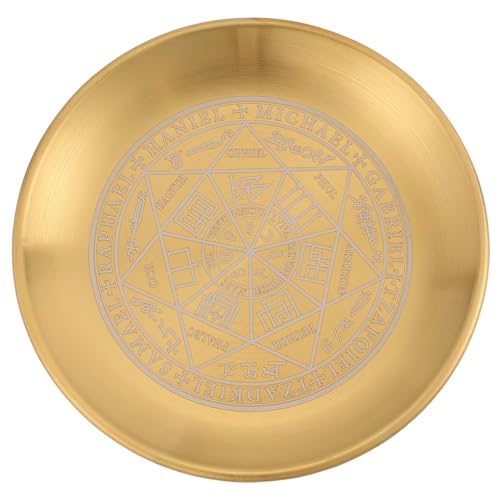 CREATCABIN Twelve Tonstellations Gebetsritualplatte Opferschale Aus Edelstahl Flaches Rundes Tablett Gebetsopferschale Kerzenhalter Schmuckschale Zum Räuchern Räuchergefäß Meditation 14cm CREATCABIN Twelve Tonstellations Gebetsritualplatte Opferschale Aus Edelstahl Flaches Rundes Tablett Gebetsopferschale Kerzenhalter Schmuckschale Zum Räuchern Räuchergefäß Meditation 14cm von CREATCABIN