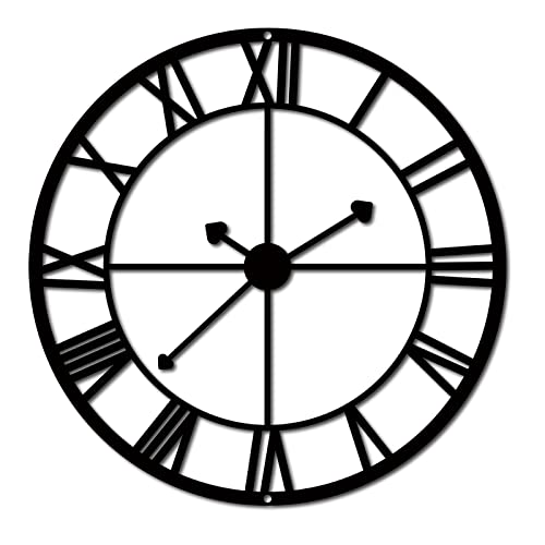 CREATCABIN Uhr Metall Wandkunst Dekor Schwarz Wandschilder Eisen Hängende Metallornament Skulptur Für Balkon Garten Zuhause Wohnzimmer Küche Schlafzimmer Dekoration Outdoor Büro Geschenke 30x30cm CREATCABIN Uhr Metall Wandkunst Dekor Schwarz Wandschilder Eisen Hängende Metallornament Skulptur Für Balkon Garten Zuhause Wohnzimmer Küche Schlafzimmer Dekoration Outdoor Büro Geschenke 30x30cm von CREATCABIN