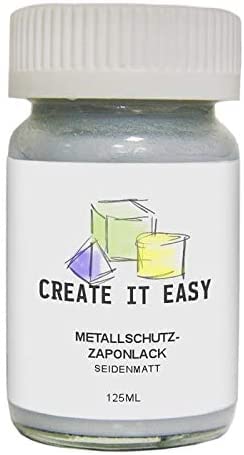 NEU Create It Easy Metallschutzlack / Zaponlack 125ml seidenmatt (lösungsmittelhaltig) von CREATE IT EASY
