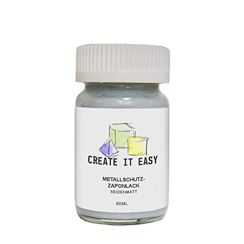 NEU Create It Easy Metallschutzlack / Zaponlack 60ml seidenmatt (lösungsmittelhaltig) von CREATE IT EASY