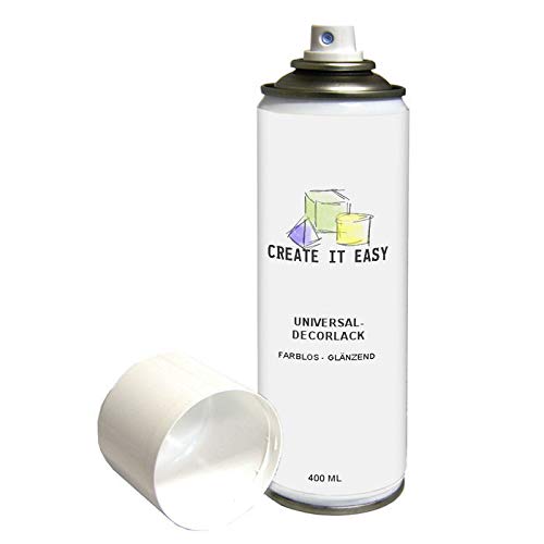 NEU Create It Easy Universal-Decorlack-Spray Glänzend, 400 ml, schnelltrocknend NEU Create It Easy Universal-Decorlack-Spray Glänzend, 400 ml, schnelltrocknend von CREATE IT EASY
