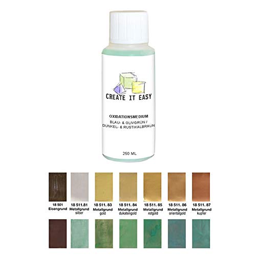 NEU Create It Easy Oxidationsmedium, 250 ml, Oliv- & Blaugrün/Dunkel- & Rustikalbraun NEU Create It Easy Oxidationsmedium, 250 ml, Oliv- & Blaugrün/Dunkel- & Rustikalbraun von CREATE IT EASY