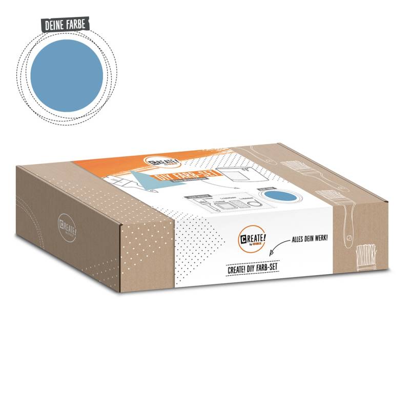 CREATE! by OBI DIY Farb-Set Kornblumenblau Satin Finish 125 ml von CREATE! by OBI