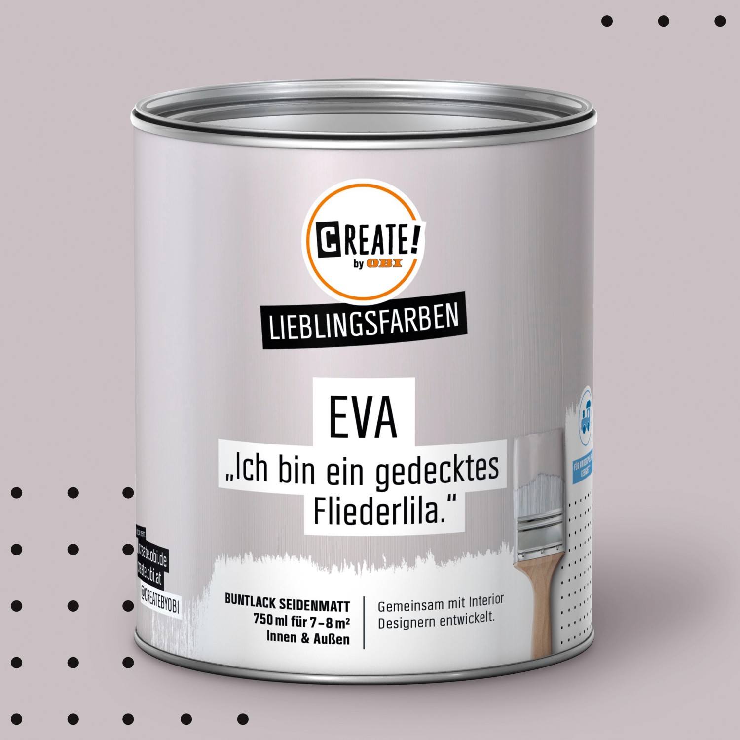 CREATE! by OBI Lieblingsfarben Buntlack Eva Fliederlila seidenmatt 750ml von CREATE! by OBI