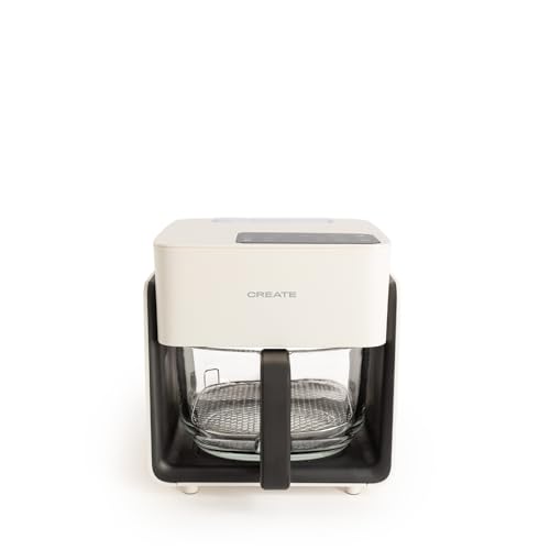CREATE/AIR FRYER MIST/Ölfreie Heißluftfritteuse 4.2L mit Wasserdampfgarer Cremeweiß/Fassungsvermögen 5-6 Portionen, 6 Programme, Glasbehälter, Zeit- und Temperaturkontrolle, 1300W CREATE/AIR FRYER MIST/Ölfreie Heißluftfritteuse 4.2L mit Wasserdampfgarer Cremeweiß/Fassungsvermögen 5-6 Portionen, 6 Programme, Glasbehälter, Zeit- und Temperaturkontrolle, 1300W von CREATE