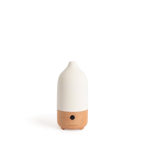 CREATE/AROMA CERAMIC/Aroma-Diffusor und Mini-Luftbefeuchter mit Beleuchtung Cremeweiß / 100ml Behälter, für Räume bis 20-35 m², 7 LED-Lichtfarben, Aromatherapie-Funktion, 5W von CREATE